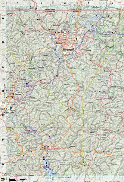 West Virginia Atlas & Gazetteer Page 20 Preview 1