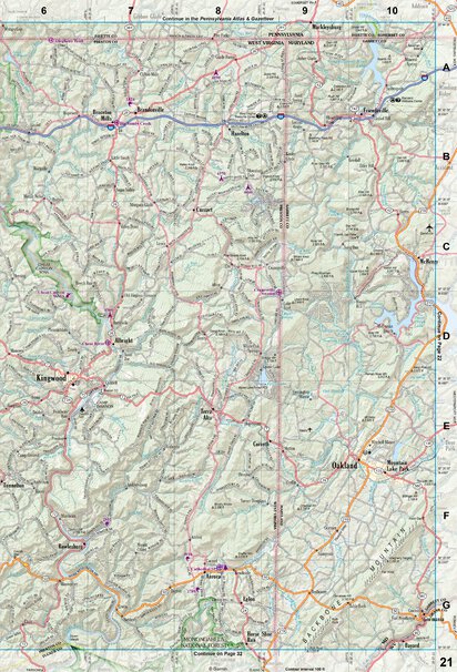 West Virginia Atlas & Gazetteer Page 21 Preview 1