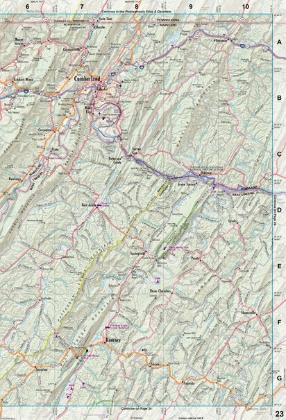 West Virginia Atlas & Gazetteer Page 23 Preview 1