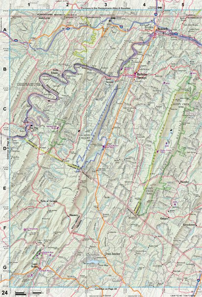 West Virginia Atlas & Gazetteer Page 24 Preview 1
