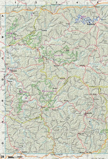 West Virginia Atlas & Gazetteer Page 28 Preview 1