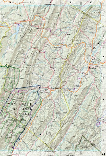 West Virginia Atlas & Gazetteer Page 33 Preview 1