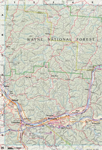 West Virginia Atlas & Gazetteer Page 36 Preview 1