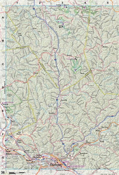 West Virginia Atlas & Gazetteer Page 38 Preview 1