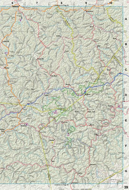 West Virginia Atlas & Gazetteer Page 39 Preview 1