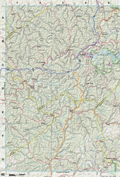 West Virginia Atlas & Gazetteer Page 40 Preview 1