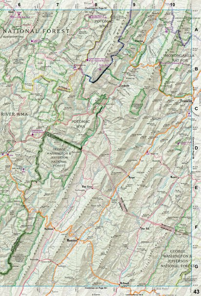 West Virginia Atlas & Gazetteer Page 43 Preview 1