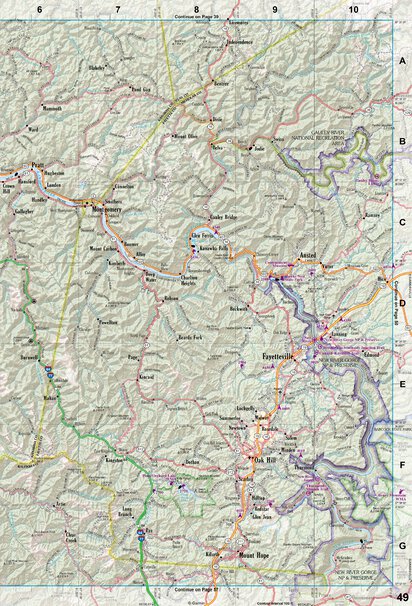 West Virginia Atlas & Gazetteer Page 49 Preview 1