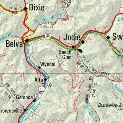 Garmin West Virginia Atlas & Gazetteer Page 53 digital map