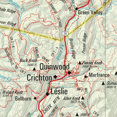 Garmin West Virginia Atlas & Gazetteer Page 54 digital map