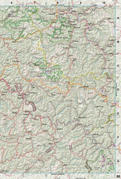 West Virginia Atlas & Gazetteer Page 55 Preview 1