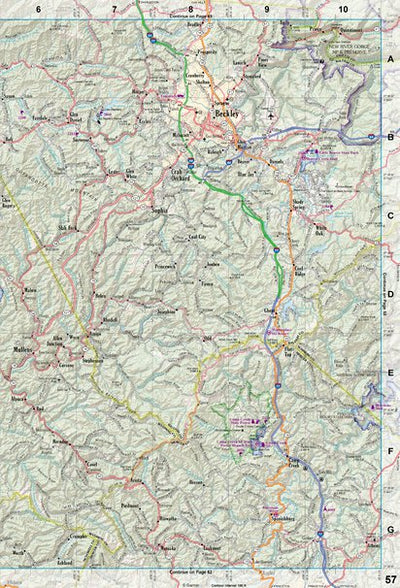 West Virginia Atlas & Gazetteer Page 57 Preview 1
