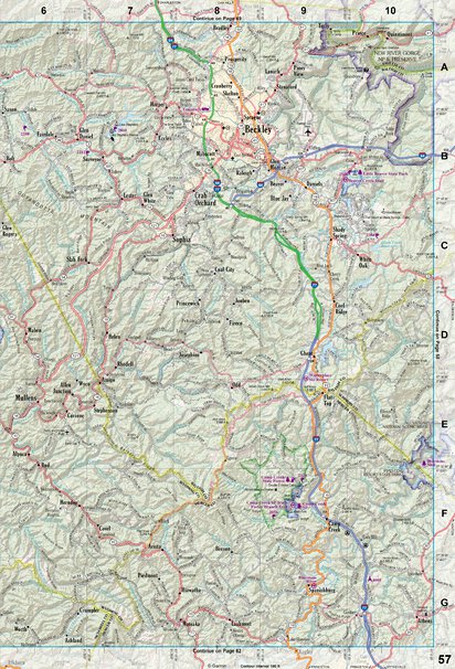 West Virginia Atlas & Gazetteer Page 57 Preview 1
