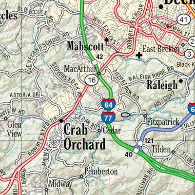 West Virginia Atlas & Gazetteer Page 57 Preview 3