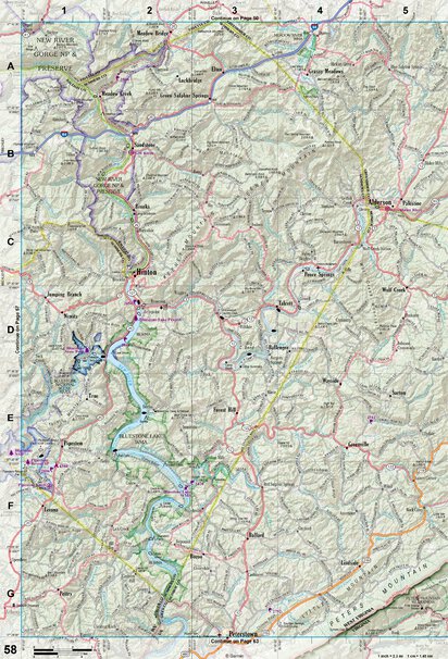 West Virginia Atlas & Gazetteer Page 58 Preview 1