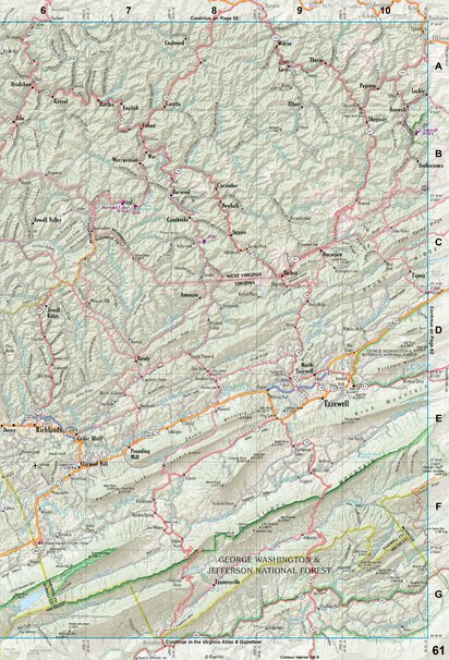 West Virginia Atlas & Gazetteer Page 61 Preview 1