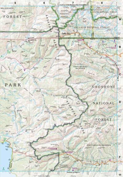 Wyoming Atlas & Gazetteer Page 11 Preview 1