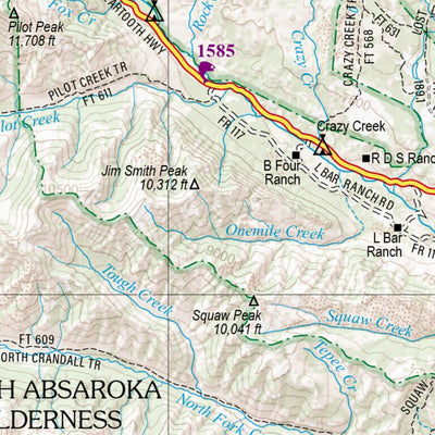Wyoming Atlas & Gazetteer Page 11 Preview 3