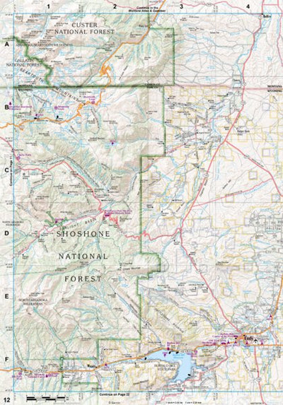 Wyoming Atlas & Gazetteer Page 12 Preview 1