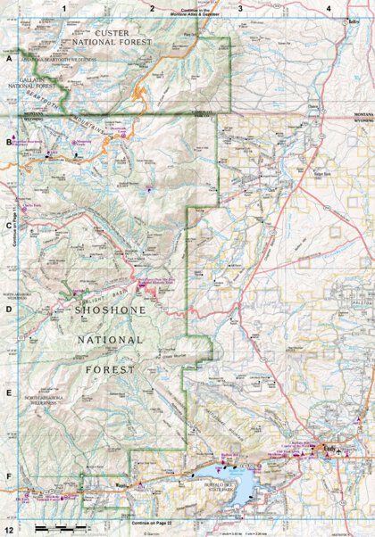 Wyoming Atlas & Gazetteer Page 12 Preview 1
