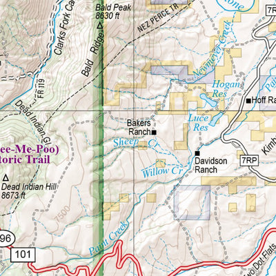 Wyoming Atlas & Gazetteer Page 12 Preview 2
