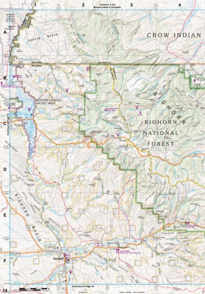 Wyoming Atlas & Gazetteer Page 14 Preview 1
