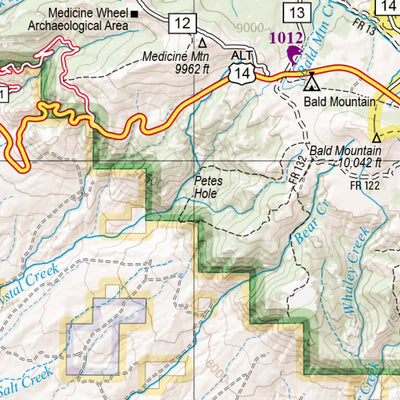 Wyoming Atlas & Gazetteer Page 14 Preview 2