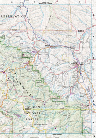 Wyoming Atlas & Gazetteer Page 15 Preview 1