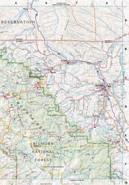 Wyoming Atlas & Gazetteer Page 15 Preview 1