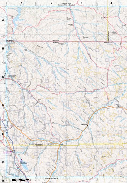 Wyoming Atlas & Gazetteer Page 16 Preview 1