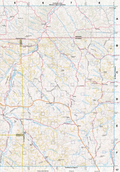 Wyoming Atlas & Gazetteer Page 17 Preview 1