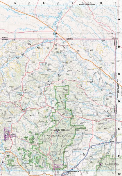 Wyoming Atlas & Gazetteer Page 19 Preview 1