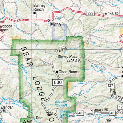 Wyoming Atlas & Gazetteer Page 19 Preview 2