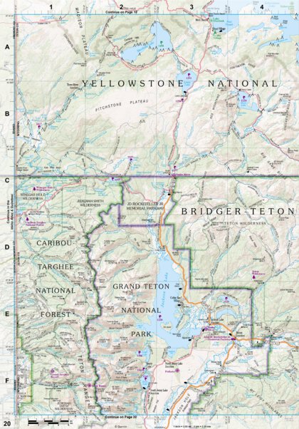 Wyoming Atlas & Gazetteer Page 20 Preview 1