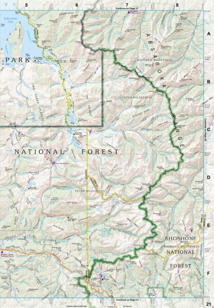 Wyoming Atlas & Gazetteer Page 21 Preview 1