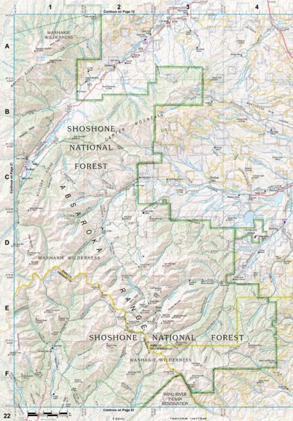 Wyoming Atlas & Gazetteer Page 22 Preview 1