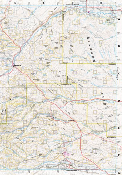 Wyoming Atlas & Gazetteer Page 23 Preview 1