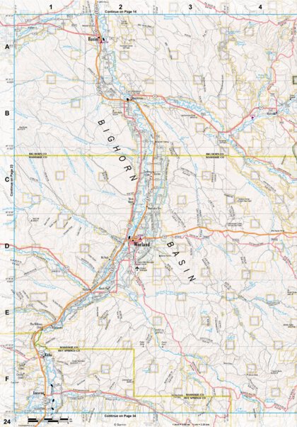 Wyoming Atlas & Gazetteer Page 24 Preview 1