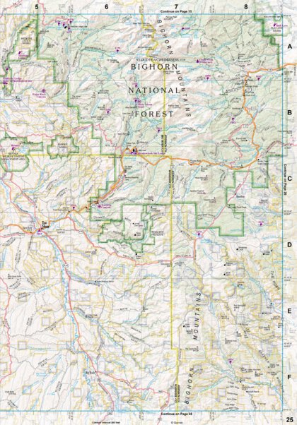 Wyoming Atlas & Gazetteer Page 25 Preview 1