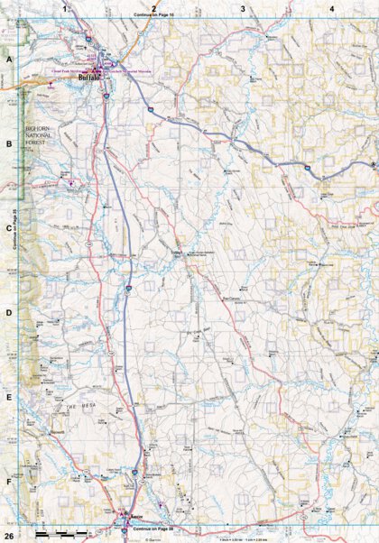 Wyoming Atlas & Gazetteer Page 26 Preview 1