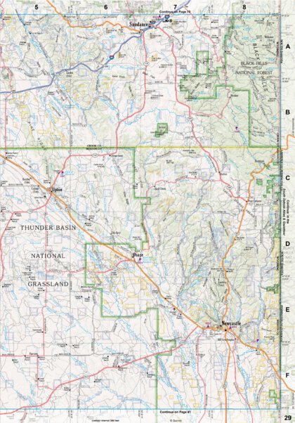 Wyoming Atlas & Gazetteer Page 29 Preview 1