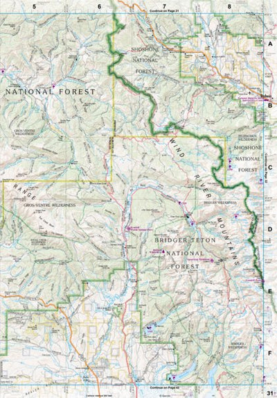 Wyoming Atlas & Gazetteer Page 31 Preview 1