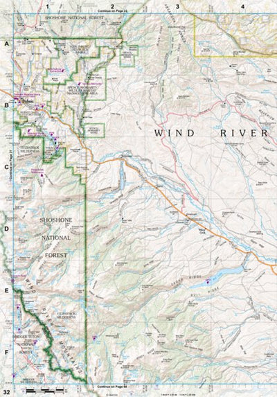 Wyoming Atlas & Gazetteer Page 32 Preview 1