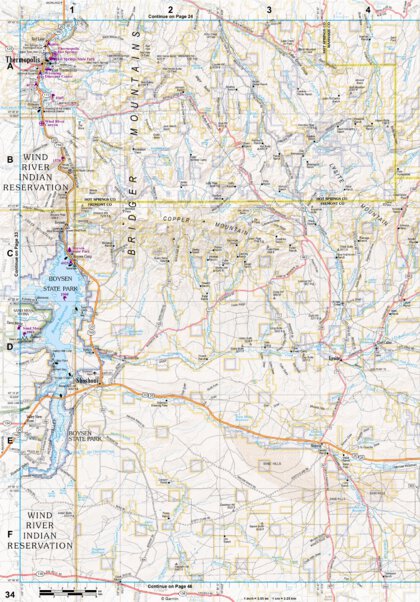 Wyoming Atlas & Gazetteer Page 34 Preview 1