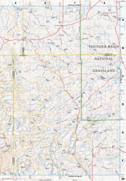 Wyoming Atlas & Gazetteer Page 39 Preview 1