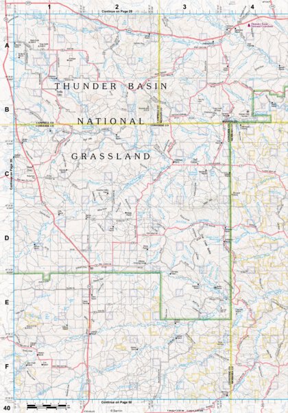 Wyoming Atlas & Gazetteer Page 40 Preview 1