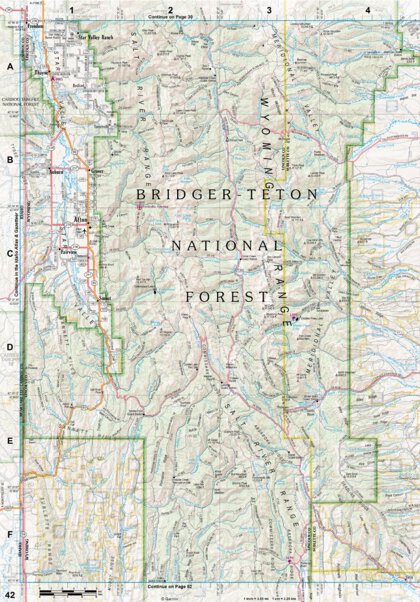 Wyoming Atlas & Gazetteer Page 42 Preview 1