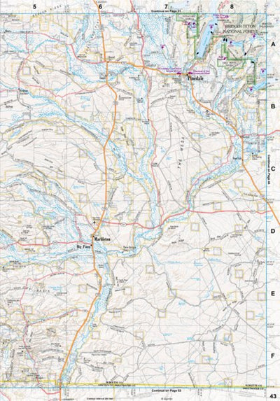 Wyoming Atlas & Gazetteer Page 43 Preview 1