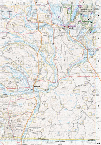Wyoming Atlas & Gazetteer Page 43 Preview 1