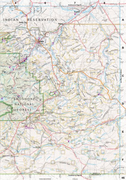 Wyoming Atlas & Gazetteer Page 45 Preview 1